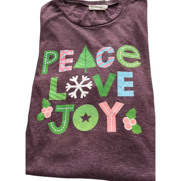 SOUTHERN STITCH LONG SLEEVE PULL-OVER CASUAL T-SHIRT, WOMENS, XL, PURPLE-HOLIDAY - Picture 7 of 10